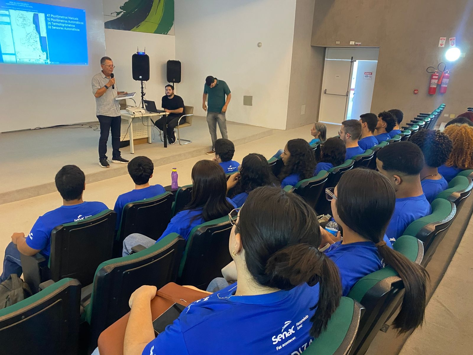 Estudantes do Senac conhecem a Rede de Monitoramento Climático de Natal